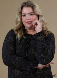 Magna Glitter Frill Elements Tunic Golden Sparkle