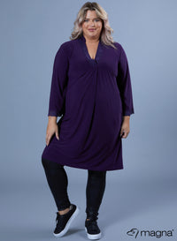 Magna Lace Detailed Tunic Dark Purple