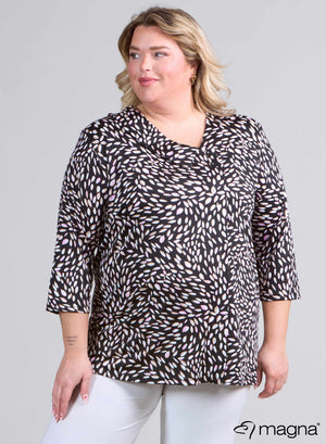 Magna Comfy Button Flap Tuniek Roze