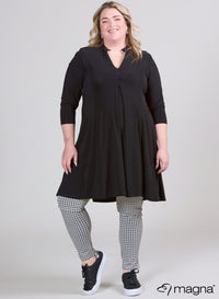 Magna Flowing Relaxed Dress Black
