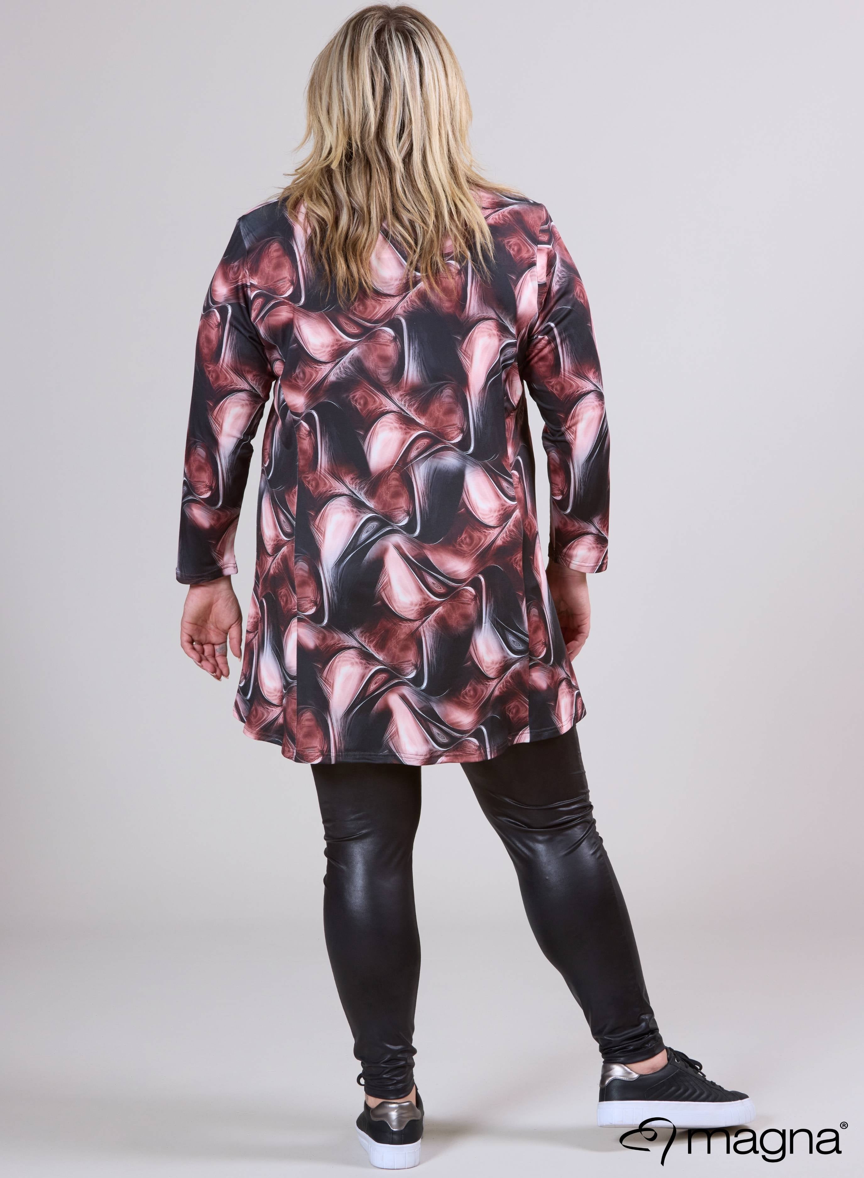 Magna Gedrukt Losvallend Tuniek Stone Effect Bruin