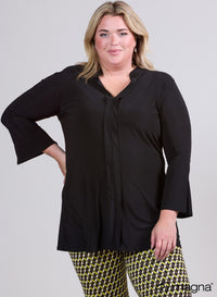 Magna Middle Detailed Tunic Black