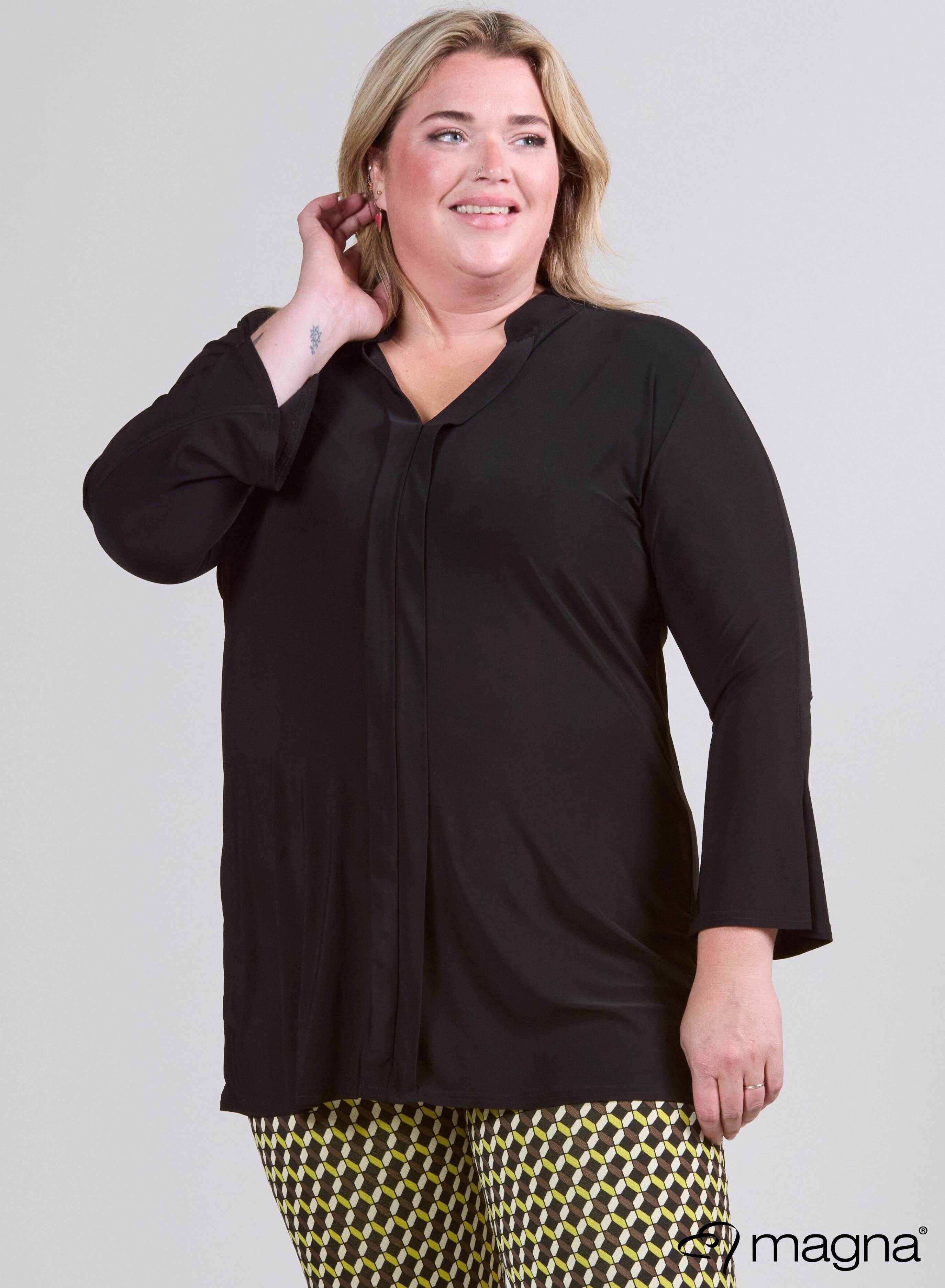 Magna Middle Detailed Tunic Black