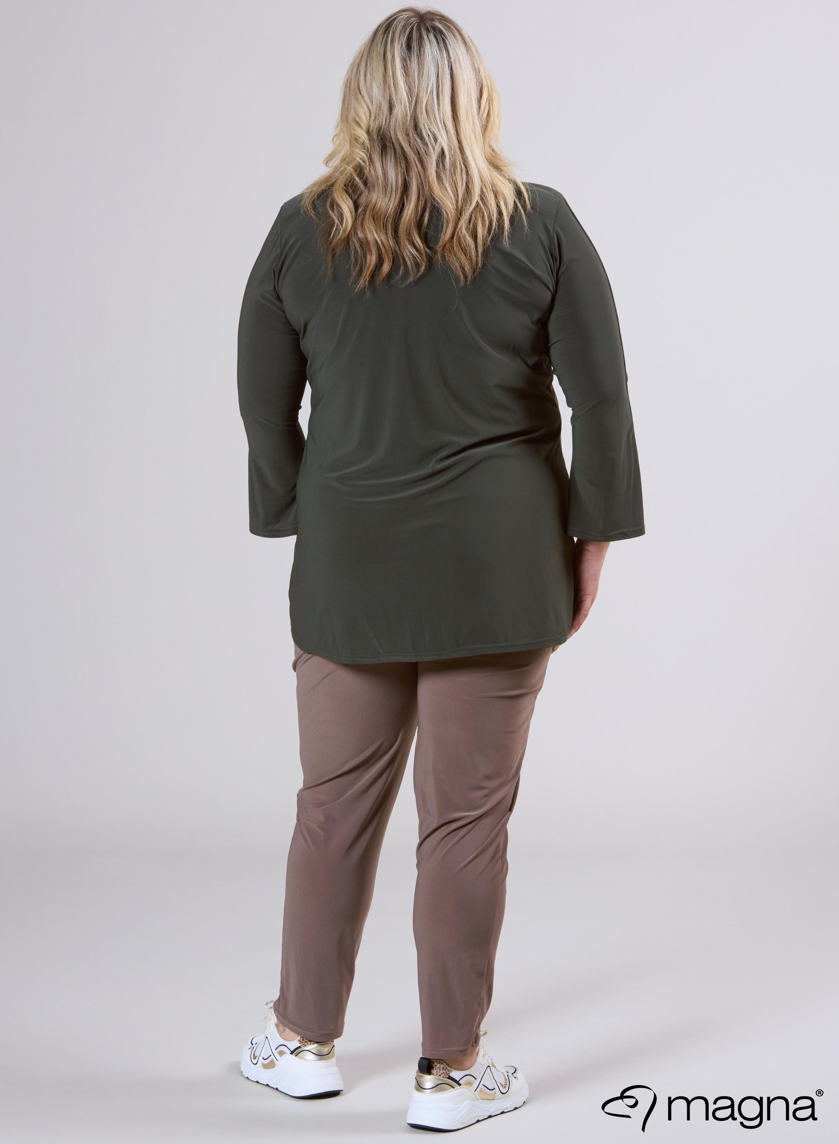 Magna Middle Detailed Tunic Olive Green