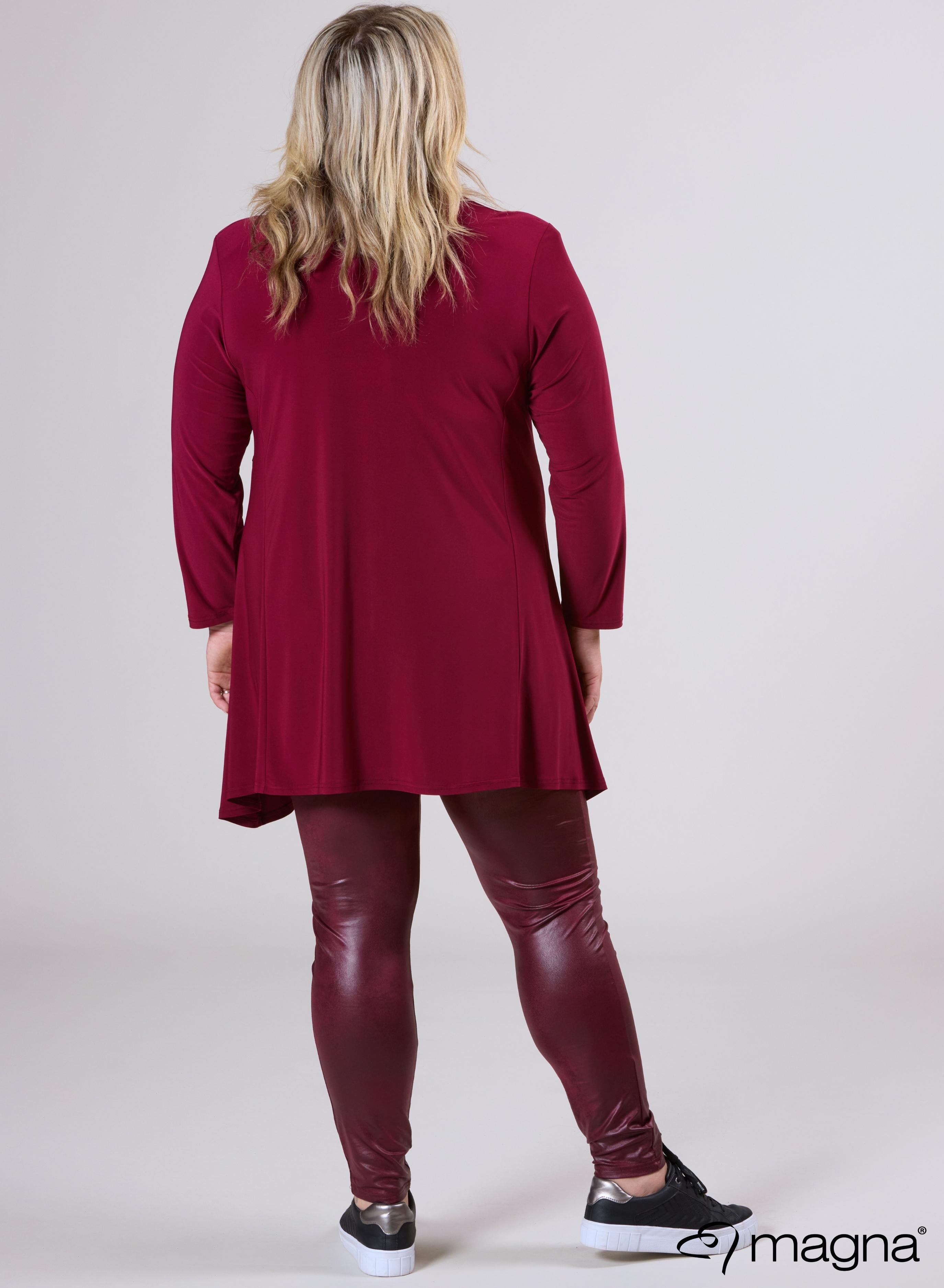 Magna Middle Detailed Tunic Wine Red
