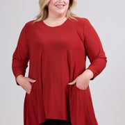 Magna Generous Pocket Tunic Rust