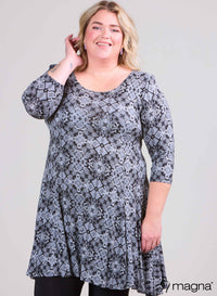 Magna A-line Dress Peasley B/W