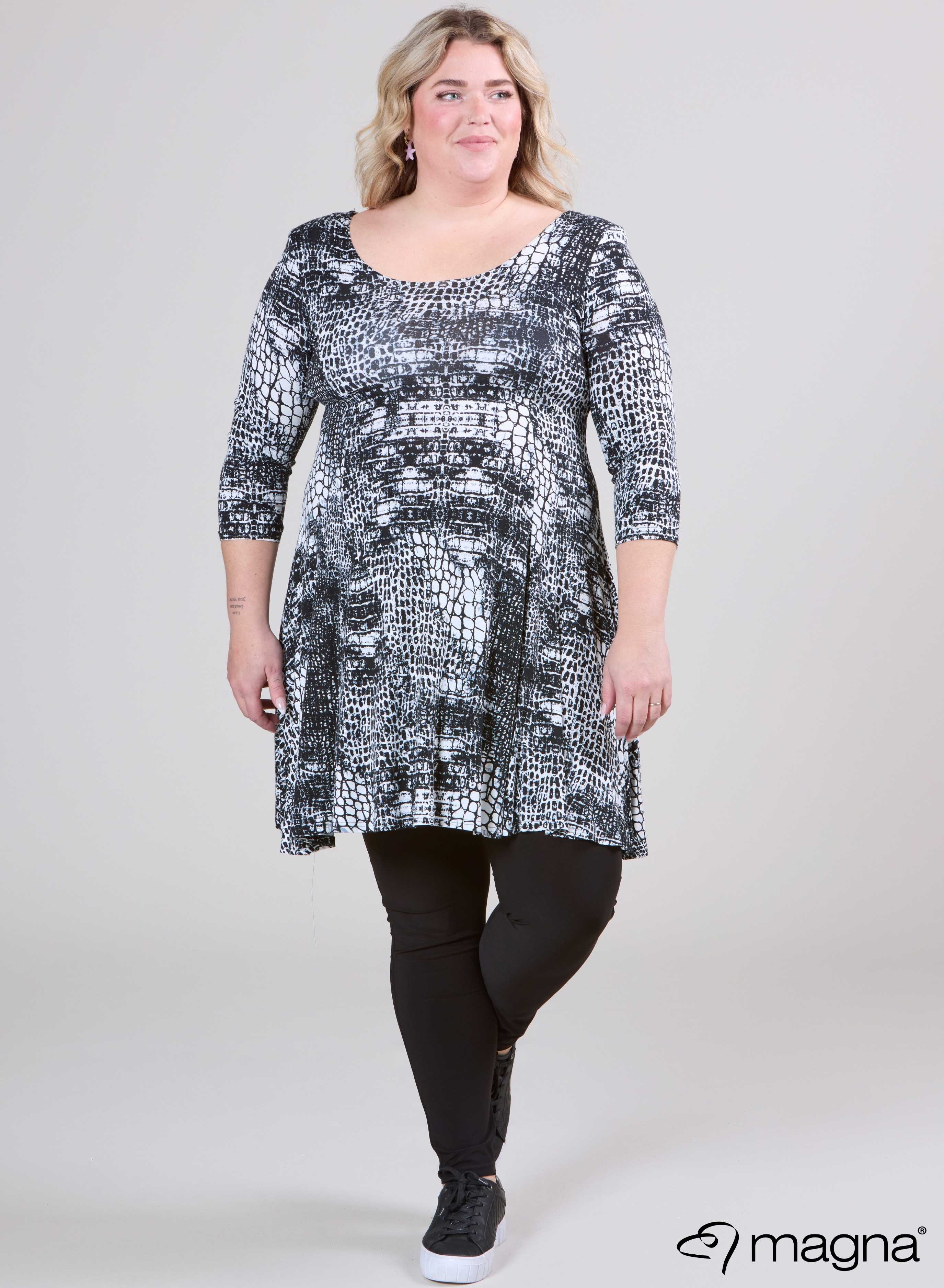 Magna A-line Dress Africa Print