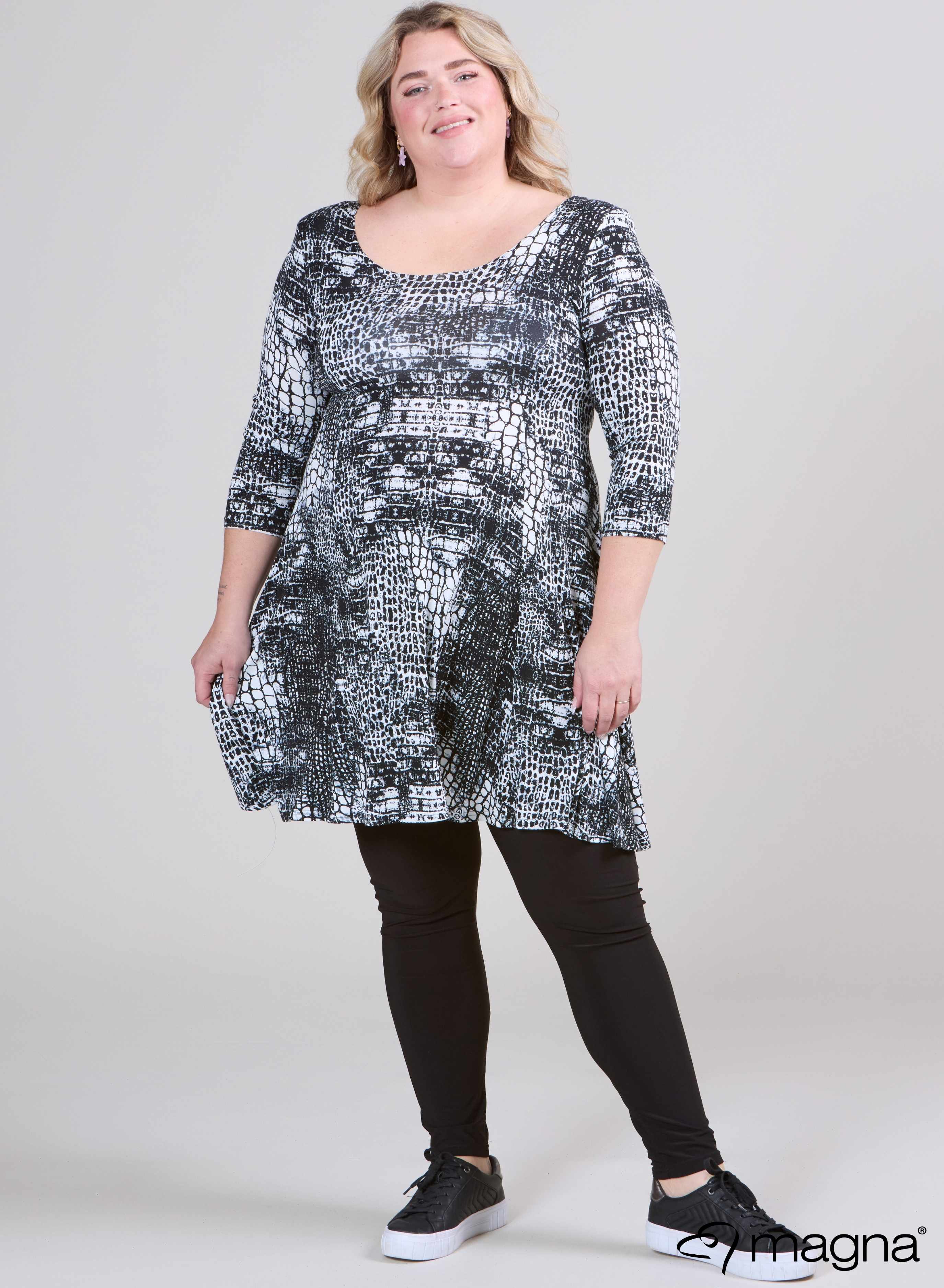 Magna A-line Dress Africa Print