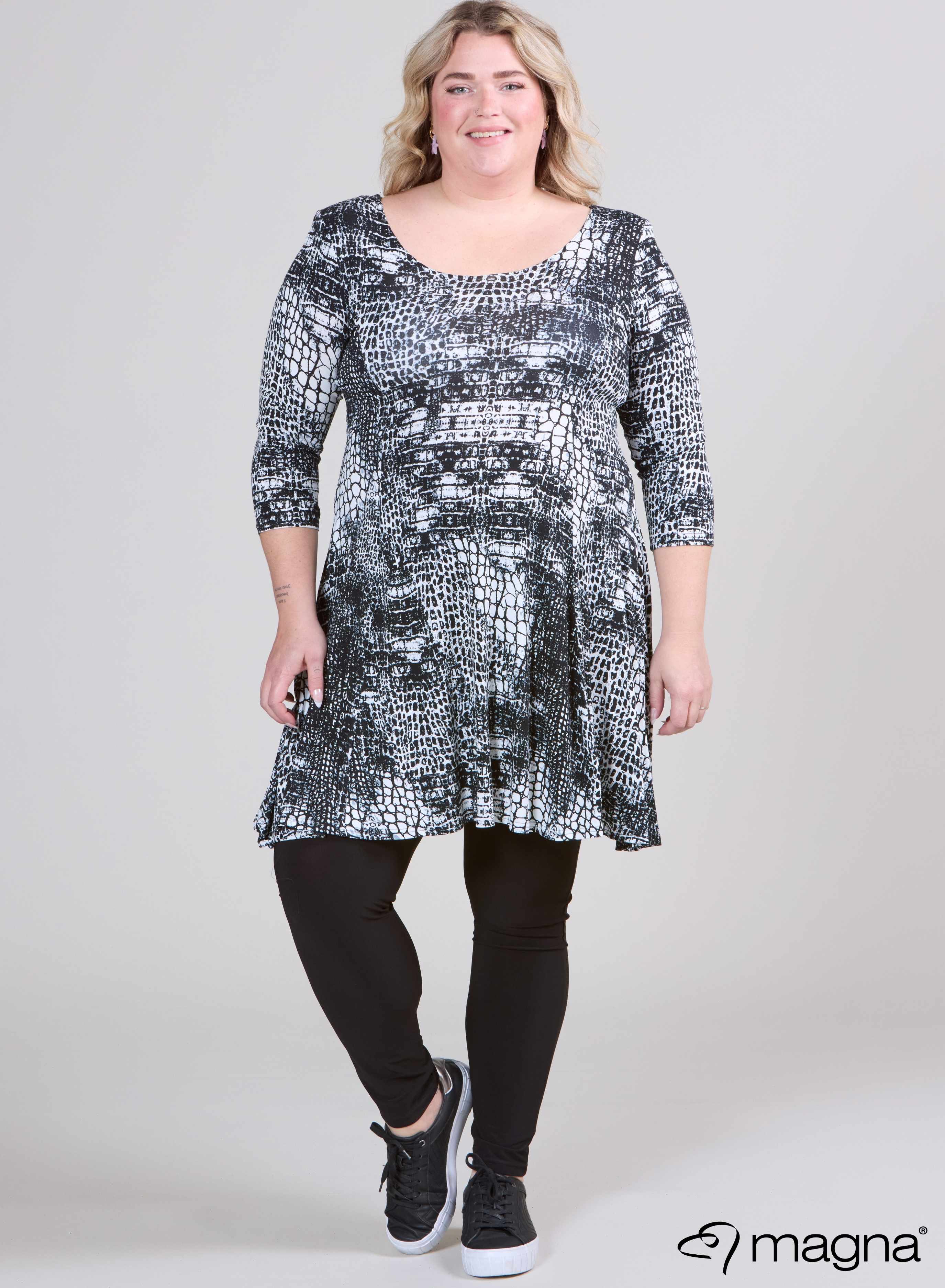 Magna A-line Dress Africa Print