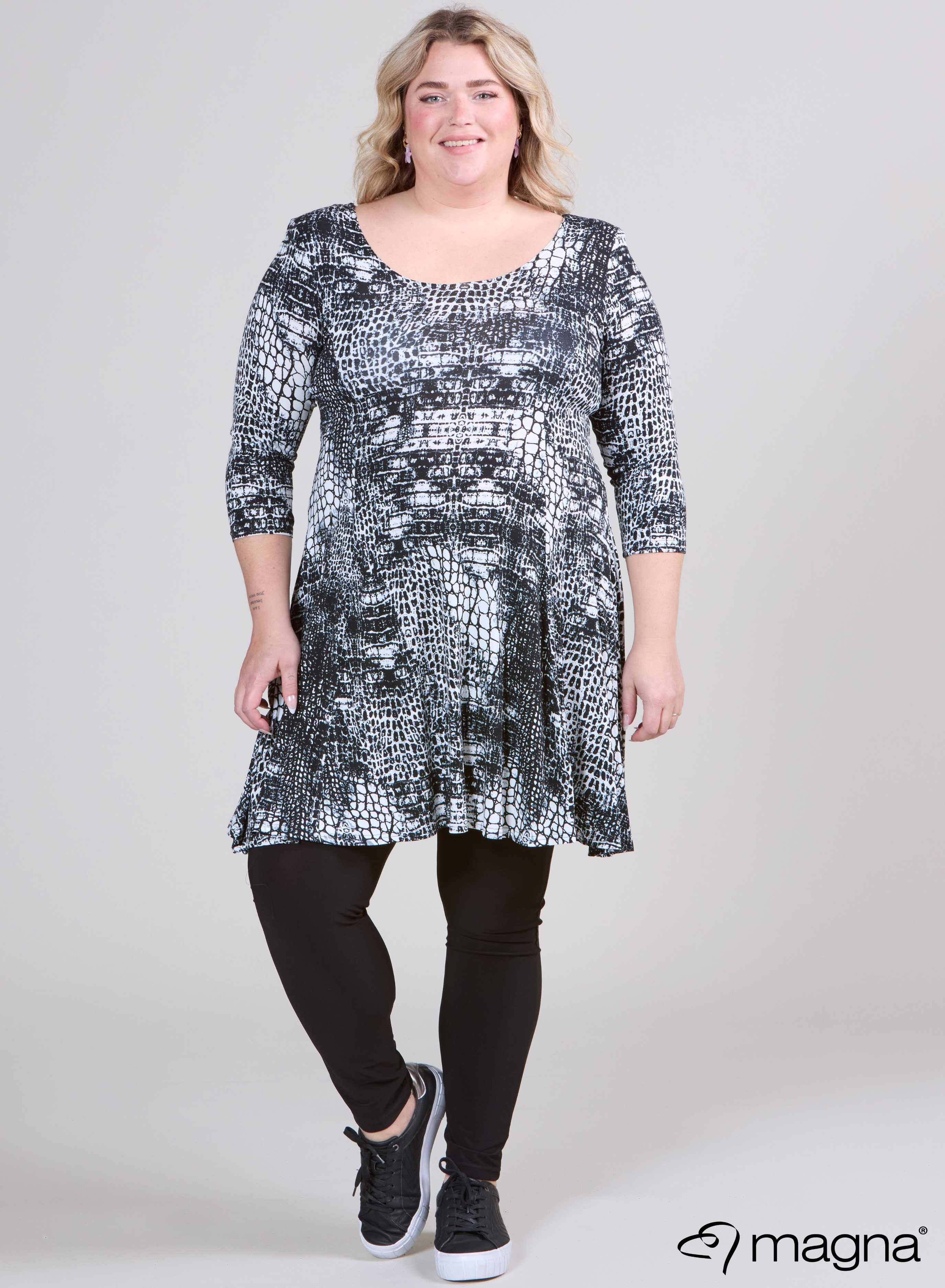 Magna A-line Dress Africa Print