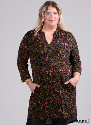 Magna Classic Zakken Tuniek Dierenprint Khaki