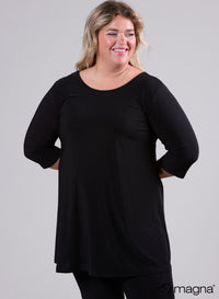 Magna Open X-Cross Tunic Black