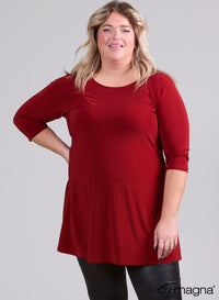 Magna Open X-Cross Tunic Rust