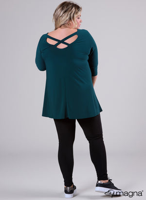 Magna Open X-Cross Tunic Green