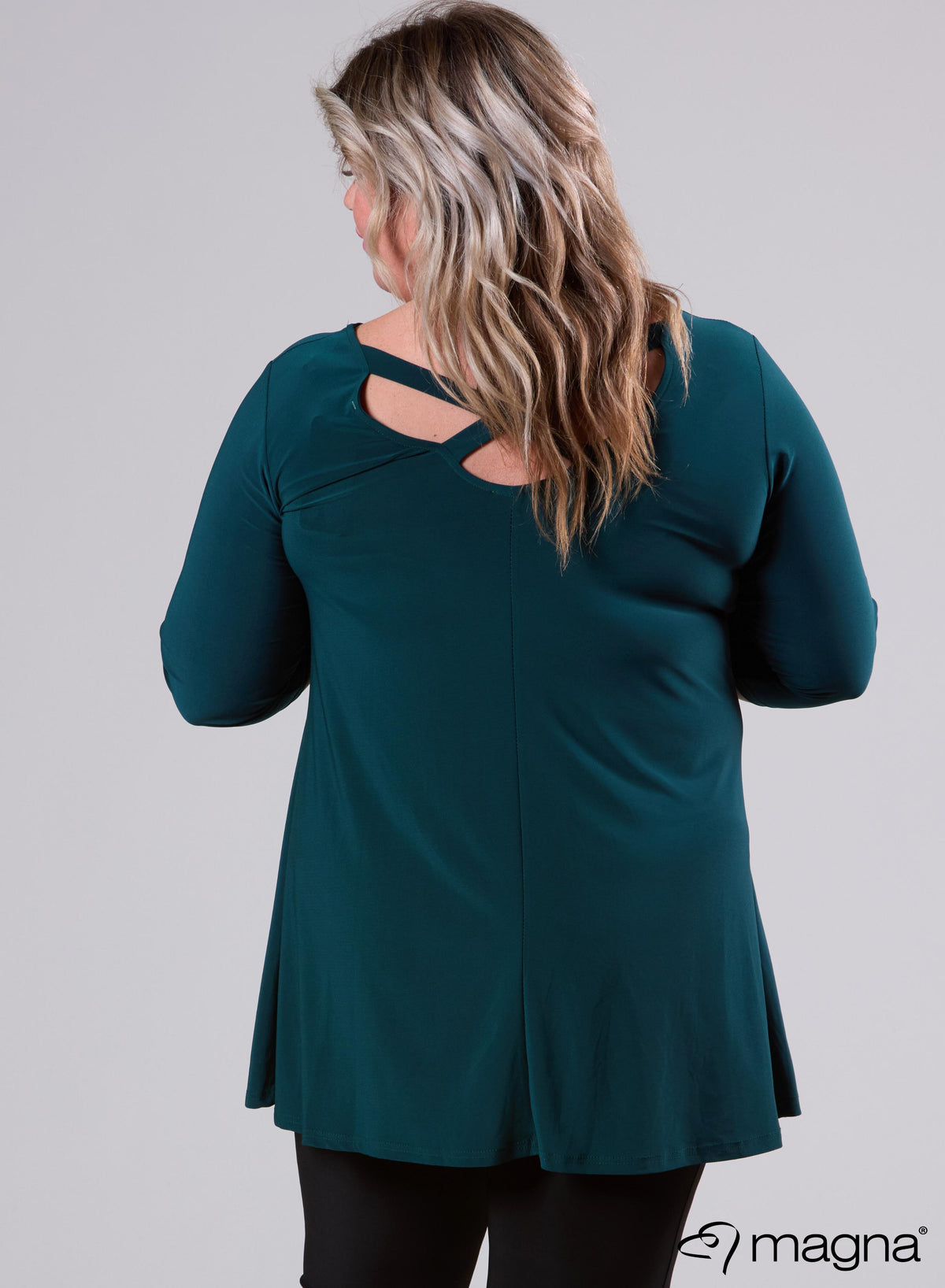 Magna Open X-Cross Tunic Green