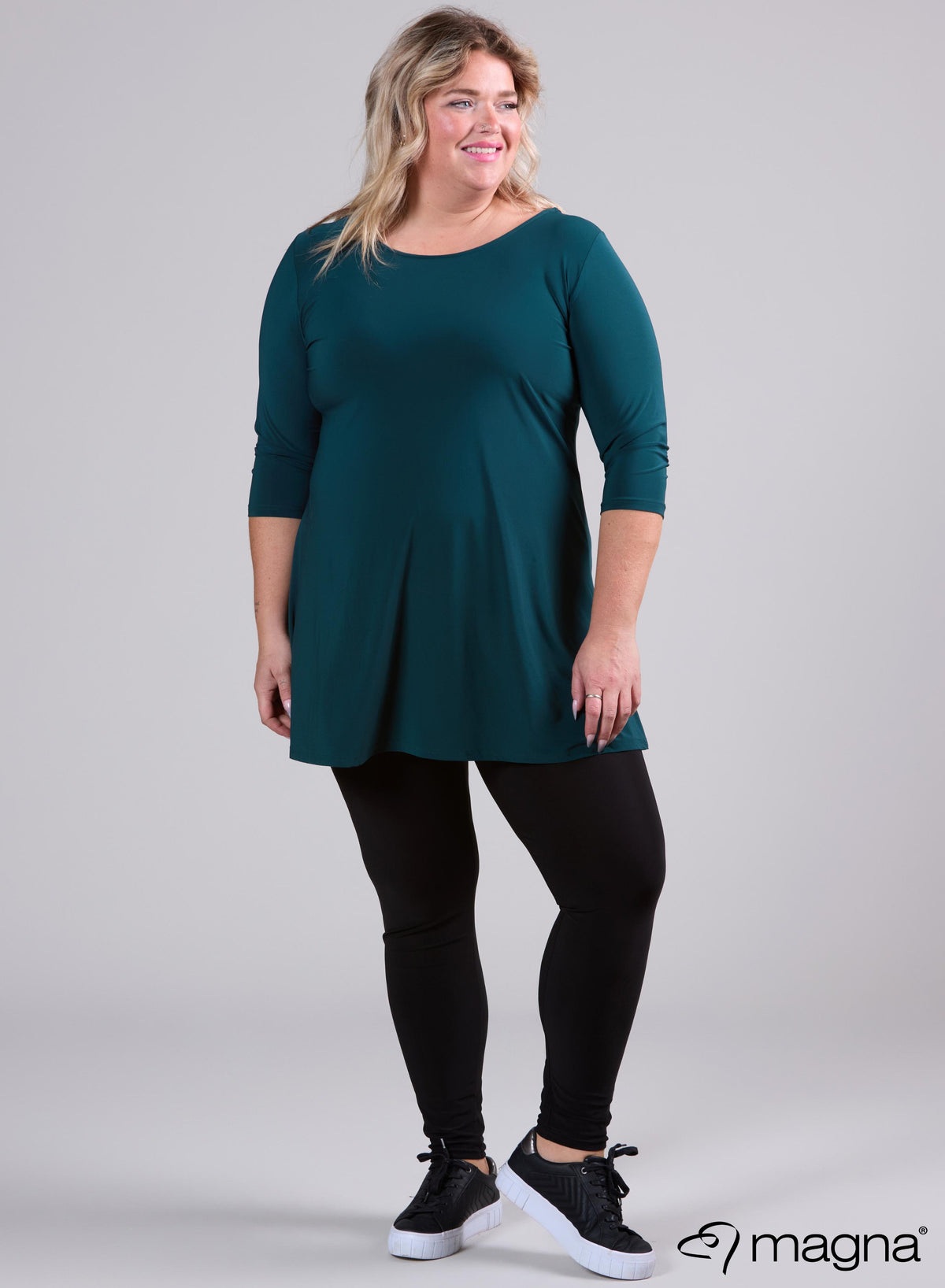 Magna Open X-Cross Tunic Green