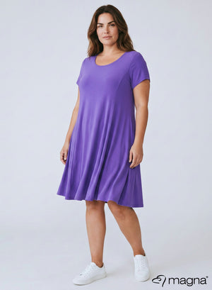 Magna Flow A-shaped Short dress / Tunic Purple