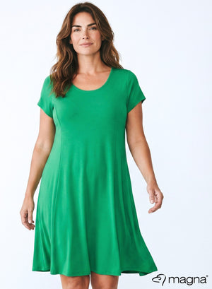 Magna Flow A-shaped Short dress / Tunic Forrest Green