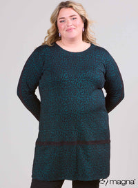 Magna Tunic Heavy Small Cheetah Green