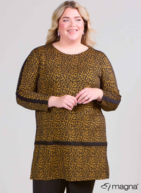 Magna Tunic Heavy Small Cheetah Musterd