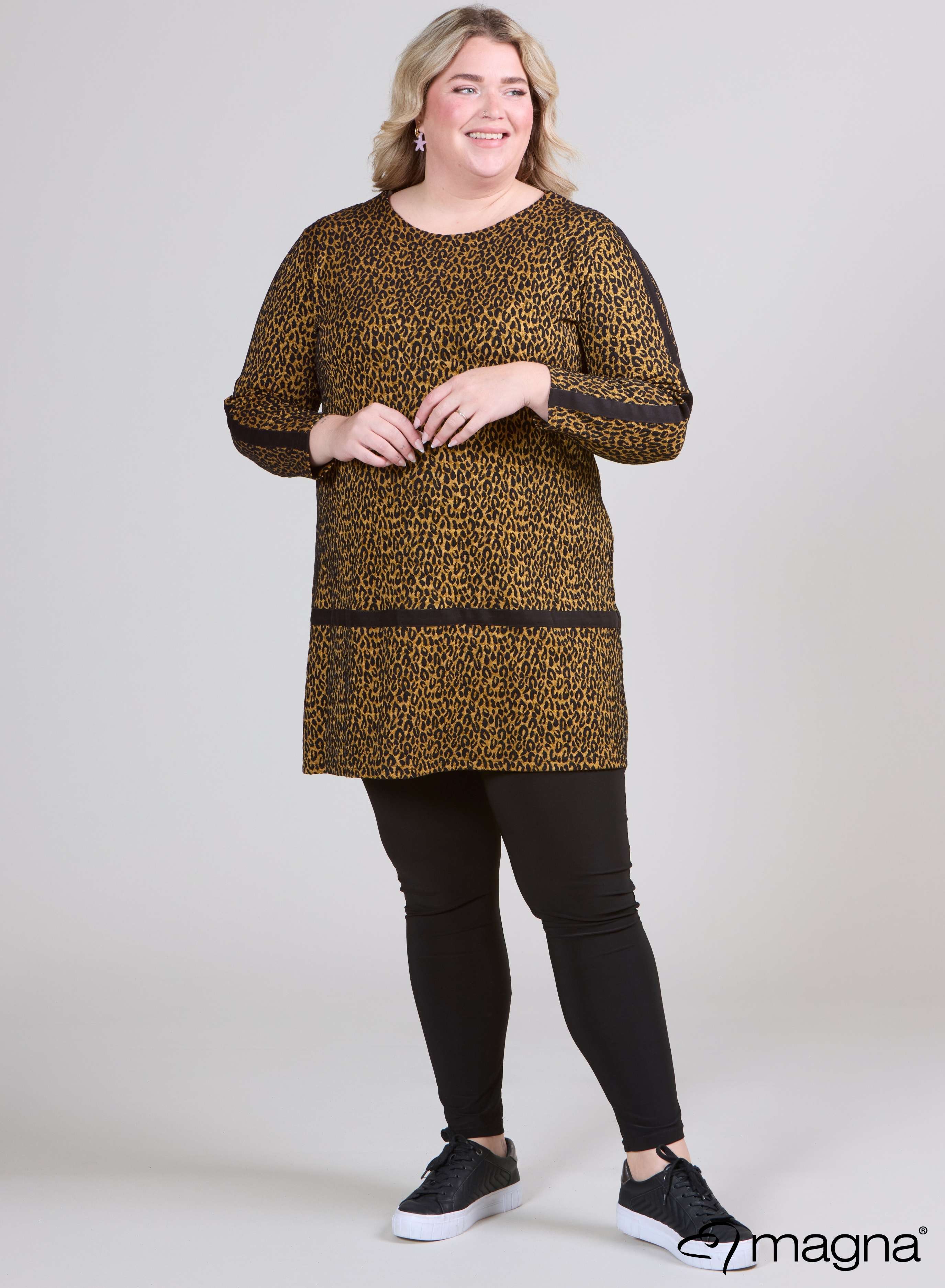 Magna Tunic Heavy Small Cheetah Musterd