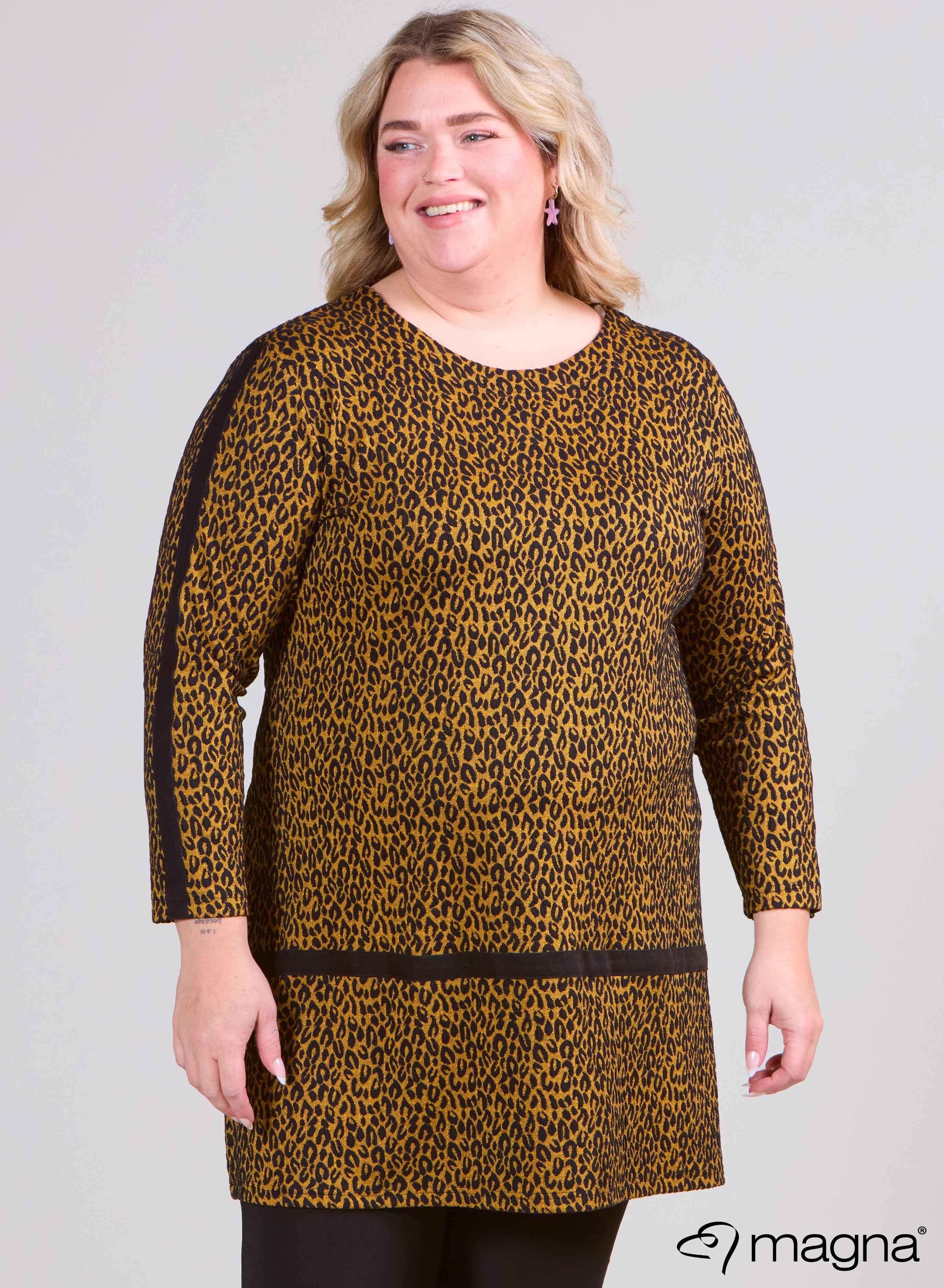 Magna Tunic Heavy Small Cheetah Musterd