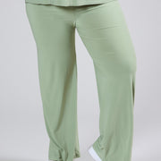 Magna Wide Leg Elastic Trous L. Khaki