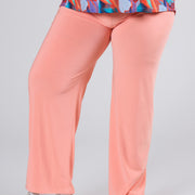 Magna Wide Leg Elastic Trous DS. Oranje