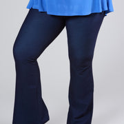 Magna Stretch Denim High Waist Flared Pants Jeans Blue D