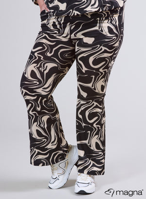 Magna Relaxed Pocket Flared Pants Ocean Waves Sand