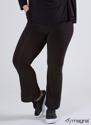 Magna Relaxed Flared Pocket Pants Black