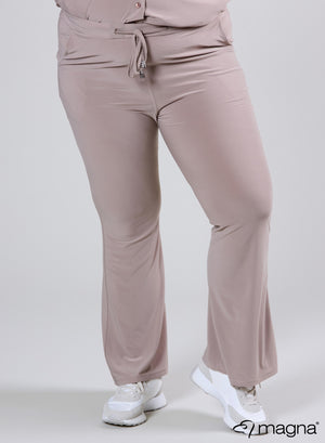Magna Relaxed Pocket Flared Pants Sand