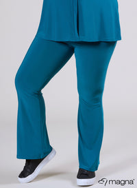 Magna Relaxed Flared Pocket Pants Petrol Blue