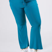 Magna Relaxed Flared Pocket Pants Petrol Blue