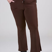Magna Relaxed Flared Pocket Pants Brown