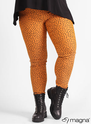Magna Stretch-Hose mit Print, kleine Bleistift-Polka-Muster