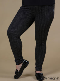 Magna Striped Pattern Glitter Trouser