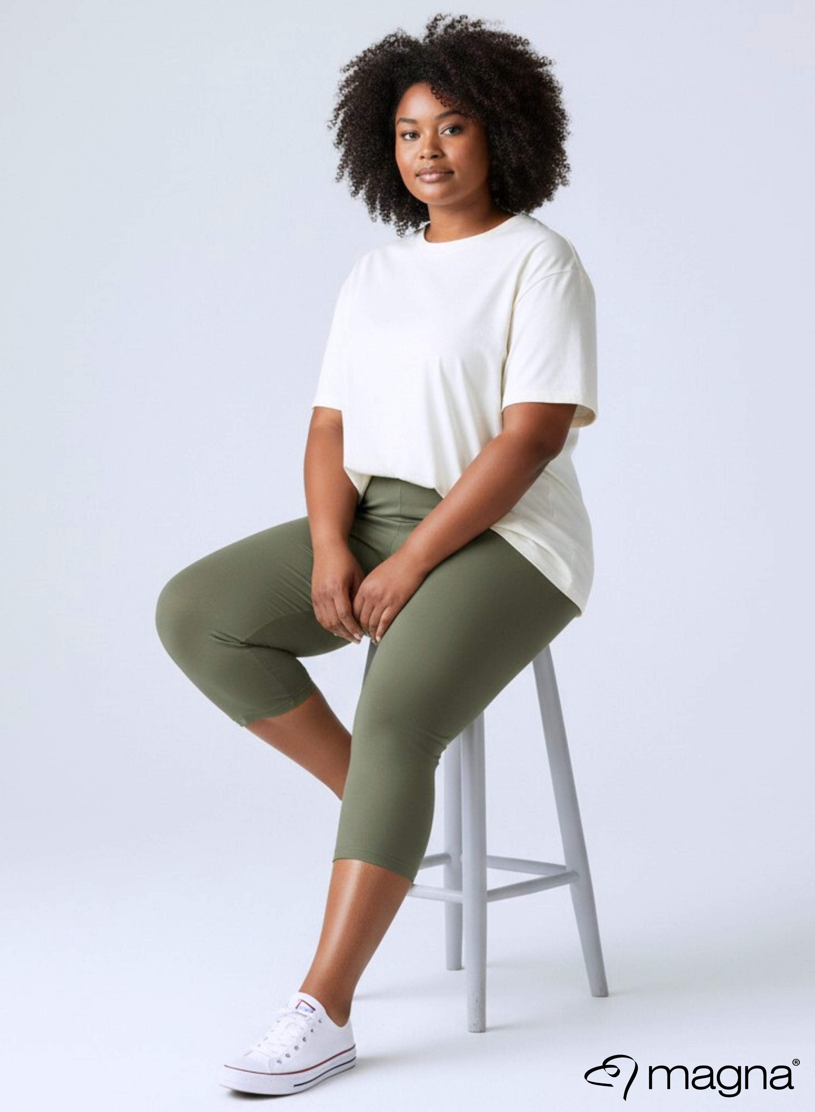 Magna Basic 3/4 Travel Legging L. Khaki