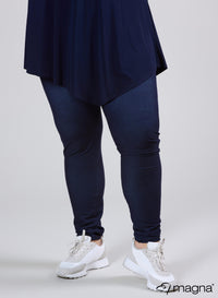 Magna Stretch Denim Legging Jeans met hoge taille, blauw D
