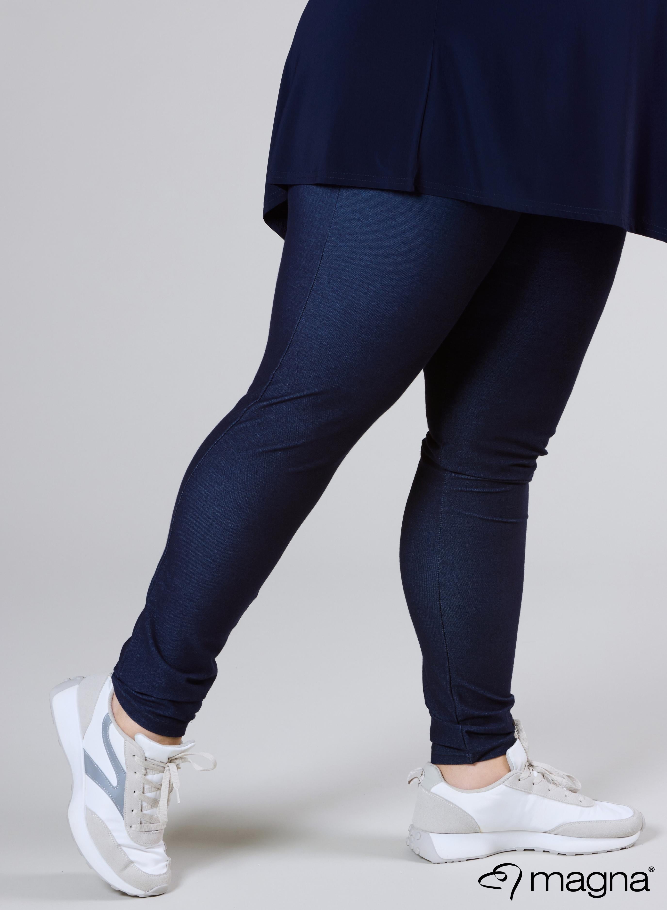 Magna Stretch Denim High Waist Legging Jeans Blue D