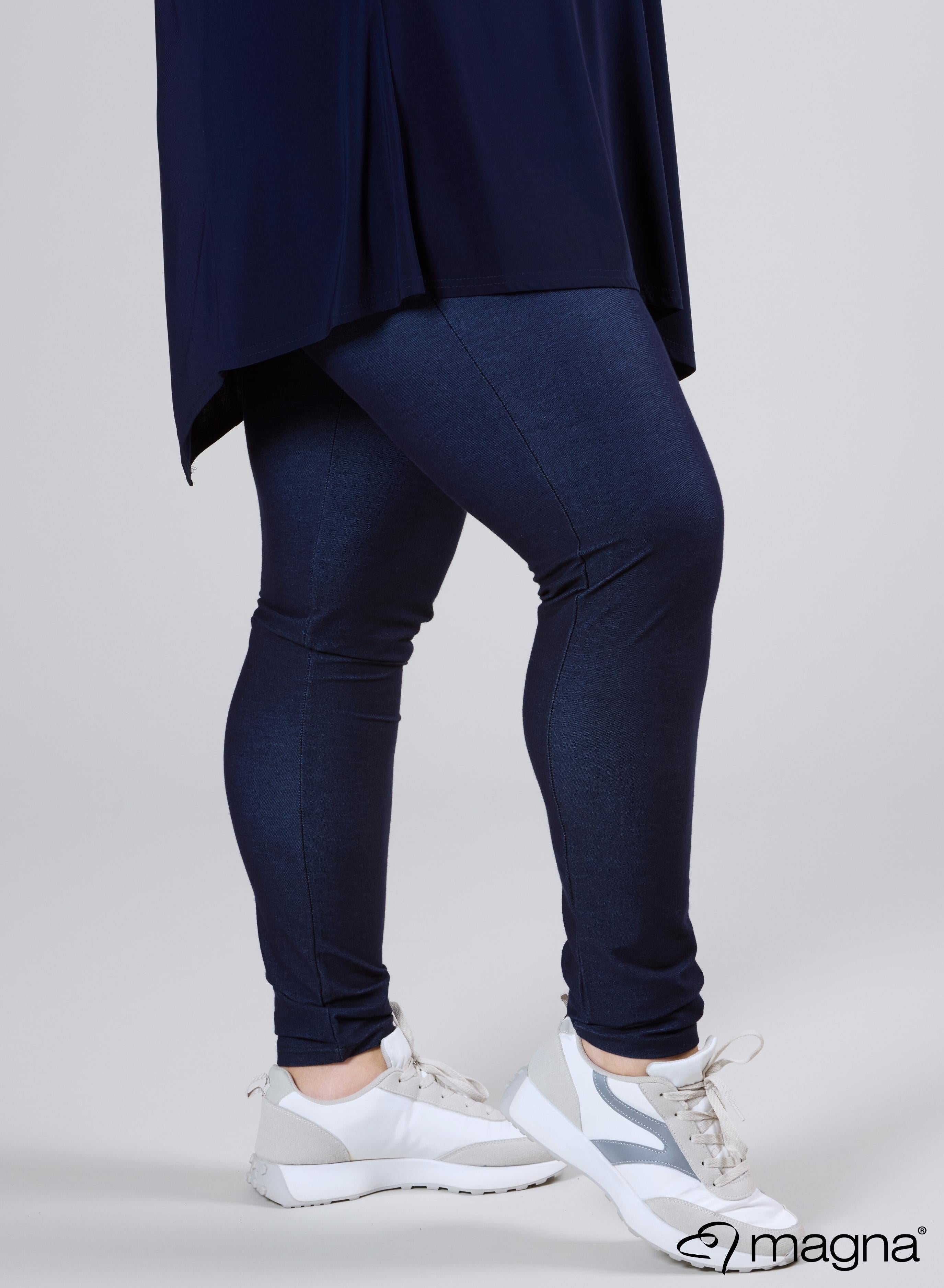 Magna Stretch Denim High Waist Legging Jeans Blue D