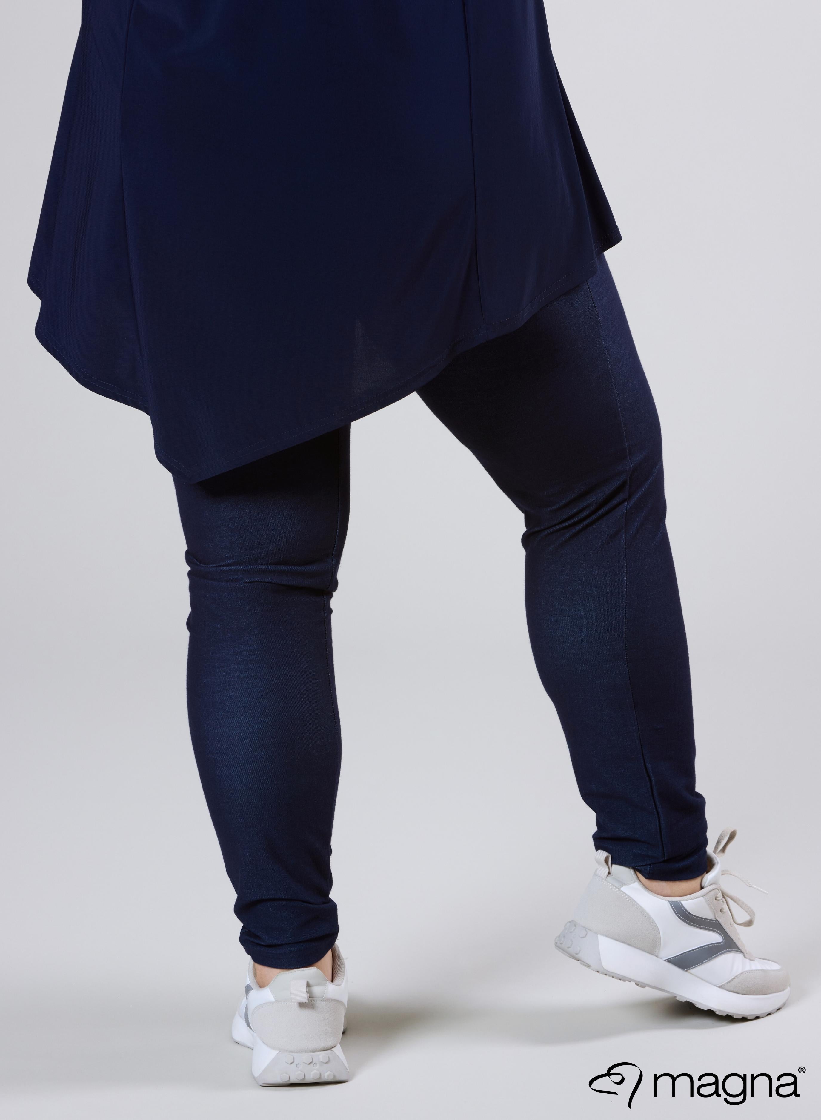 Magna Stretch Denim High Waist Legging Jeans Blue D