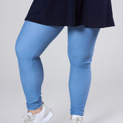 Magna Stretch Denim High Waist Legging Dark Sky Blue