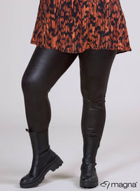 Magna Leather Look Legging Black