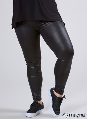 Magna Leather Look Legging Black