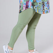 F-0023 - Smalle legging - Effen L. Khaki