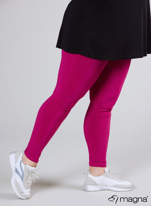 Magna Basic Travel Leggings Dunkelfuchsia