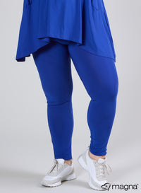 F-0023 - Smalle legging - Effen koningsblauw