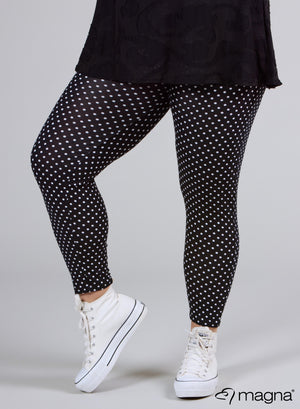 Magna Viskose-Leggings Classic Polka Dots S/W